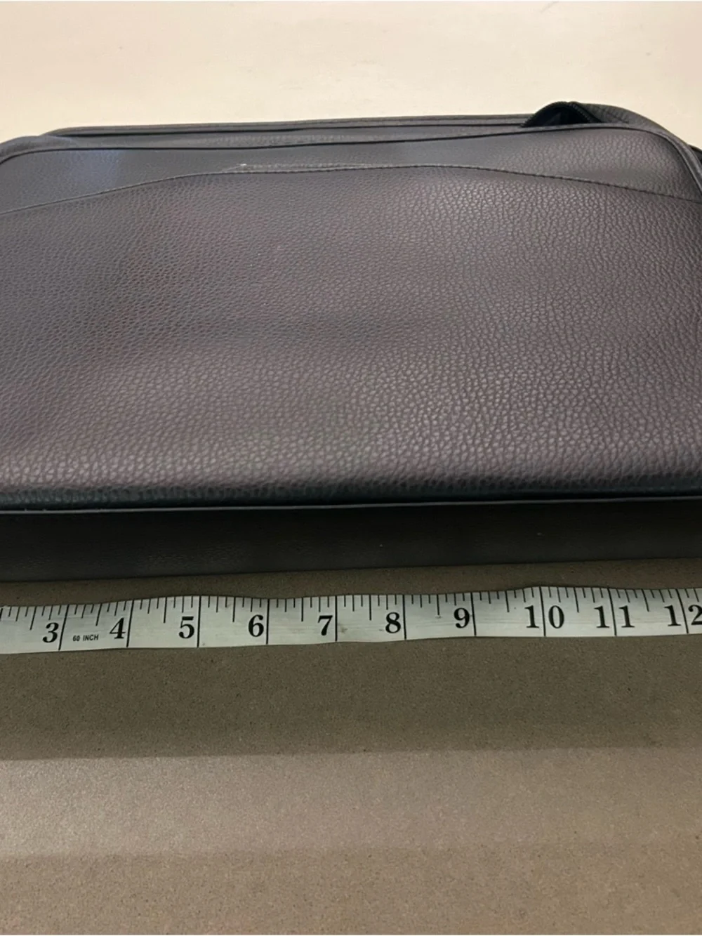 Briefcase Men's Black Laptop Bag - Professional Leather Briefcase